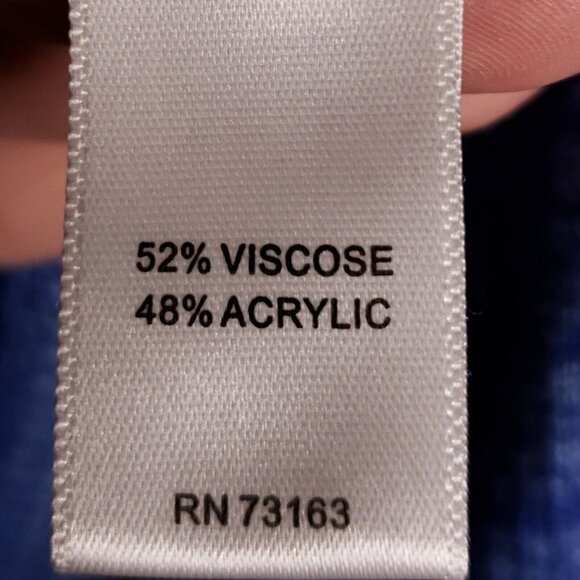 Cupio Womens Blue High Low Thin Crewneck Tunic Sweater Large - Picture 5 of 6